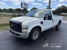2010 Ford F250 Pickup Truck Runs & Moves) (Check Engine Light On, Body/Paint Damage