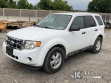 2012 Ford Escape 4-Door Sport Utility Vehicle, need miles Runs & Moves, Body & rust Damage, Rear Hat