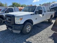 2011 Ford F350 4x4 Extended-Cab Pickup Truck Not Running, Has Power, Condition Unknown, Rust & Body 