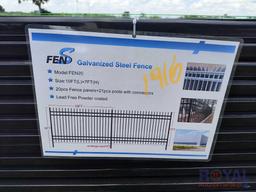 10ft Galvanized Steel Fence