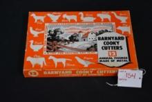 Vintage Barnyard Cookie Cutters; NOS