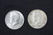 1968 40% Silver and 1976 Kennedy Half Dollar