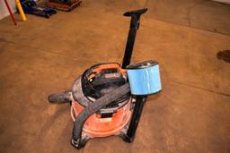 Ridgid NXT Rolling Shop Vac with Filter, Hose, Hose Nozzles