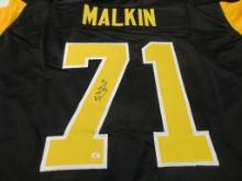 Evgeni Malkin of the Pittsburgh Penguins signed autographed hockey jersey PAAS COA 952