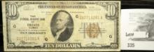 Series 1929 $10 National Currency The Federal Reserve Bank of Chicago, Illinois, Serial No. G0271628