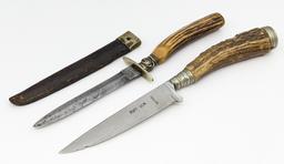 John Primble Dagger and Ruff Ulm Hunting Knife