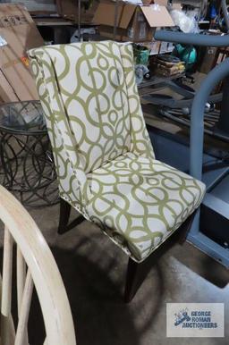 Green and beige accent...chair