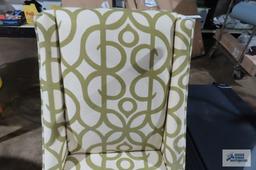 Green and beige accent...chair