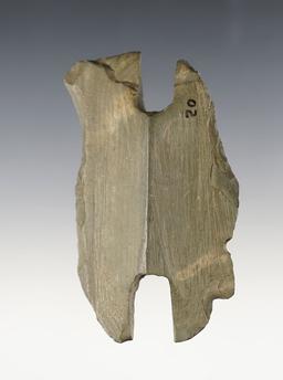 3 1/4" Butterfly Bannerstone Midsection found near Topeka, LaGrange Co., Indiana.