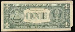 1963B "Barr Note" $1 Green Seal Federal Reserve Note Grades vf details