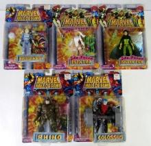 Lot (5) Vintage (1997) Toybiz Marvel Hall of Fame Figures Sealed MOC