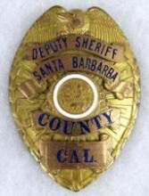 Antique Obsolete Santa Barbara County (Calif) Deputy Sheriff Badge