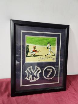 New York Yankees Framed Mickey Mantle Autograph