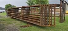 24' Pipe Panels w/ (1) Gate Attached to (1) Panel
