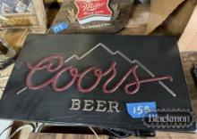 COORS LIGHTED SIGN