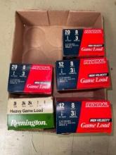 Five Full Boxes of 12 and 20 Gauge Shot Gun Shells - PICK UP ONLY