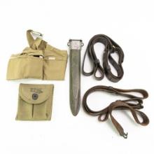 WWII US M1 Rifle Accessory Lot-Sling, M1 Carbine