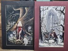 Lot of 2 Matted Prints