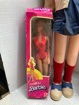 Vintage Charming Chatty doll, Malibu Barbie and PJ in box