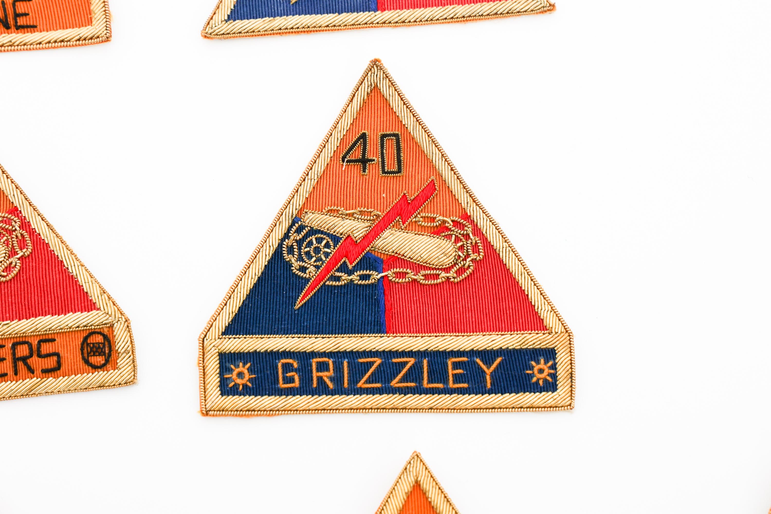 POST WAR US ARMY OCCUPATION ARMOR BULLION PATCHES