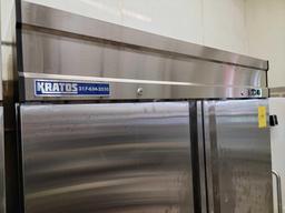 Kratos Industrial Double Door Freezer