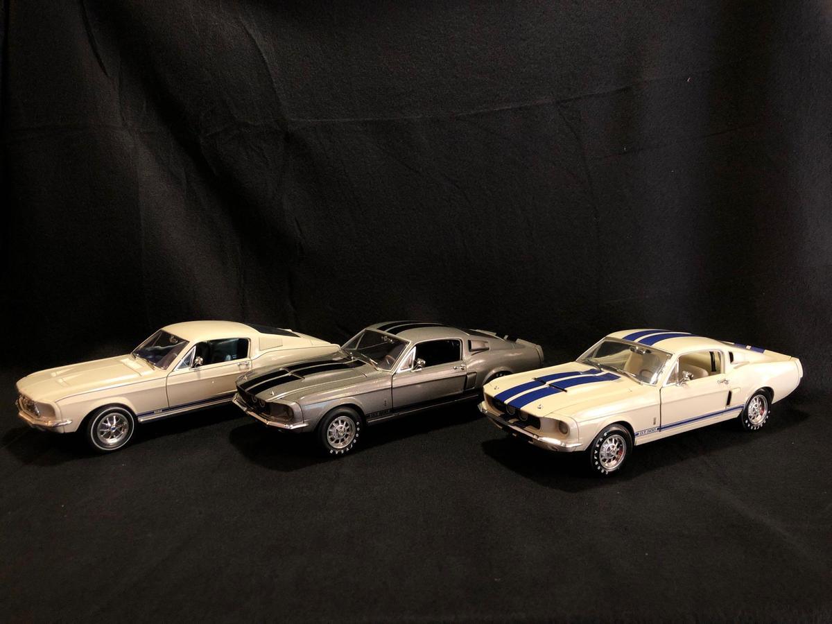 Ertl 1967 Ford Mustang pony car, Ertl 1968 Ford Shelby GT500 Mustang