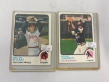 Nolan Ryan and Hank Aaron Baseball Cards