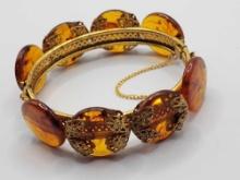 Miriam Haskell hinged bracelet, vintage
