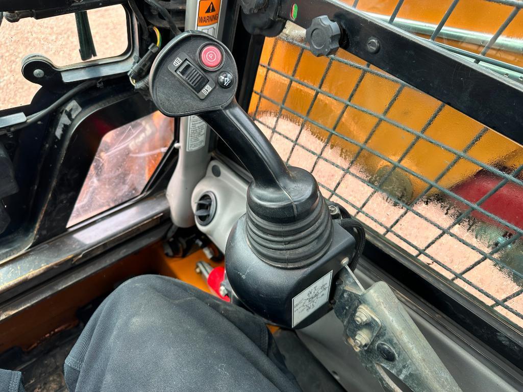 2016 Case TR270 track skid steer, cab w/AC, 12 1/2" rubber tracks, aux hyds, bucket, pilot controls,