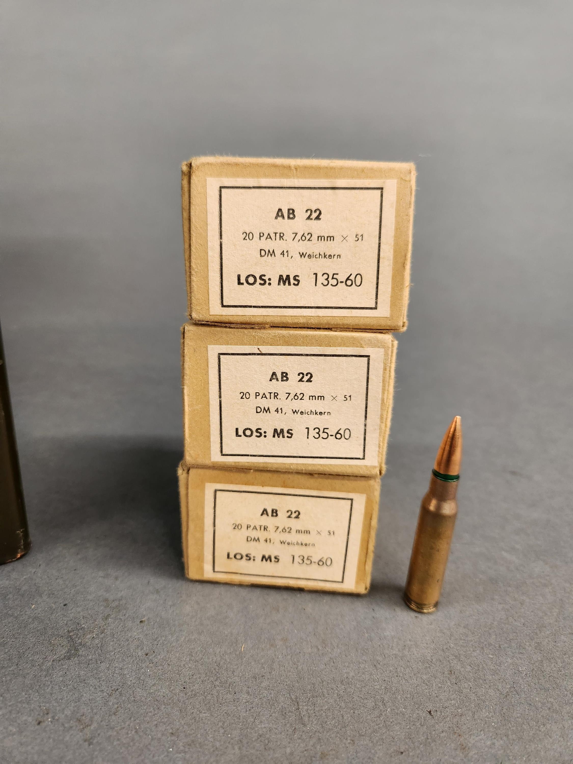 German Mil Surp DM 41 7.62 NATO, 360 rounds