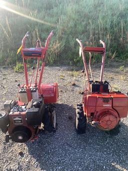 (2) TROYBILT TILLERS