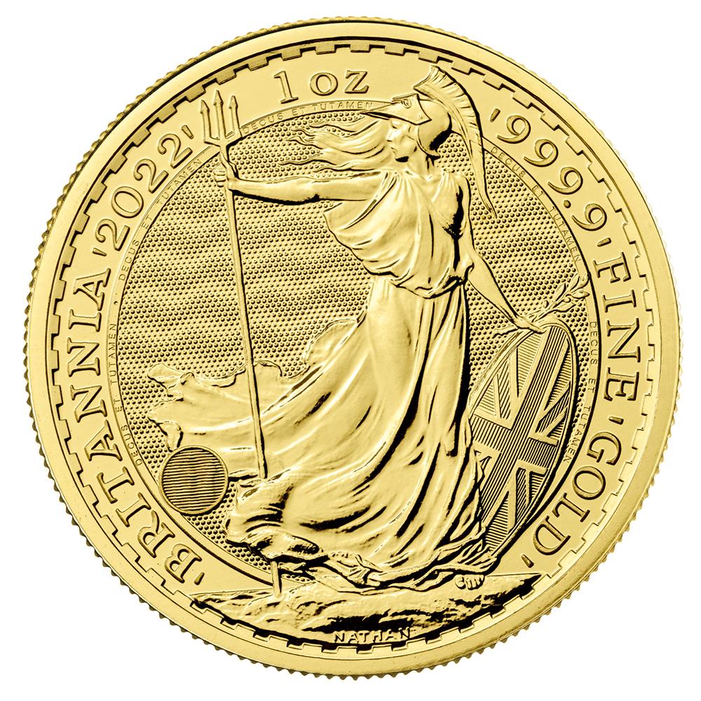 Great Britain 1 oz Gold 2022 Britannia BU