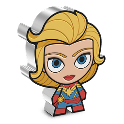 Marvel ? Captain Marvel 1oz Silver Chibi(R) Coin