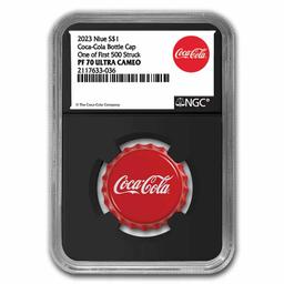 Coca-Cola? 2023 6 gram Silver Bottle Cap - PF-70 NGC (First 500)