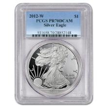 Certified Proof Silver Eagle 2012-W PR70DCAM PCGS