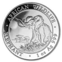 Somalia 1 oz Silver Elephant 2016