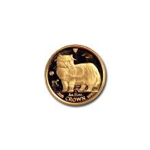 Isle of Man Gold Cat 25th Ounce 1989