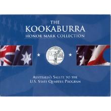 Australia Kookaburra 1 oz. Silver 1999 Pennsylvania Privy with State Quarter