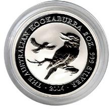 Australian Kookaburra 2 oz. Silver 2004