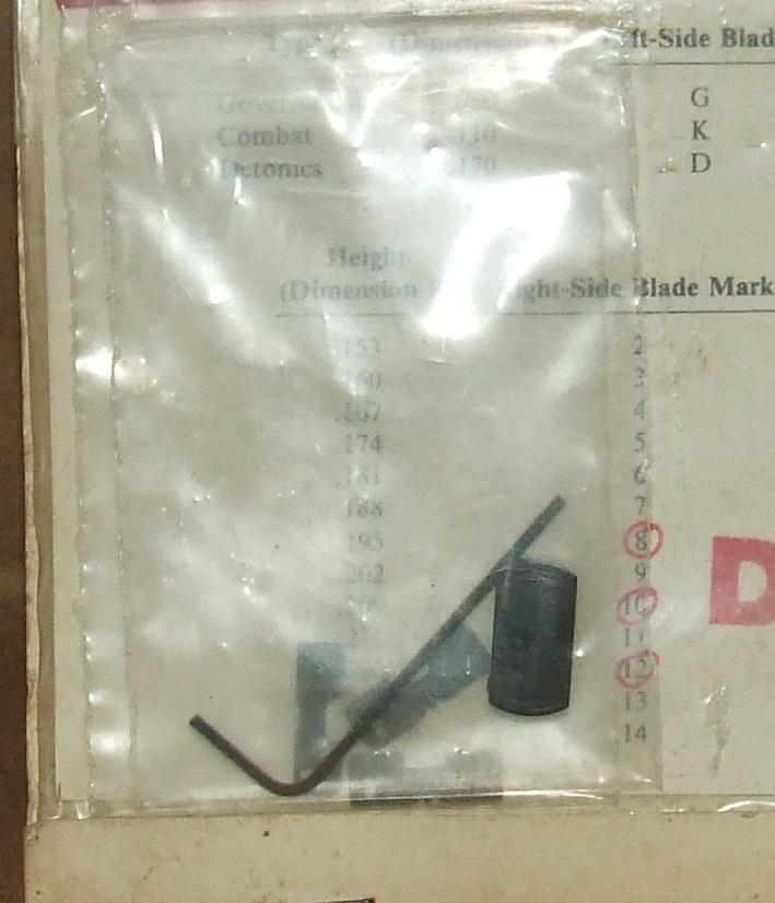 Original Detonics Combat Selector Adjustable Sight