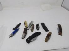 box lot 8 pocket knives