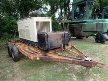 Generac Generator on Trailer, 110 kw, Single &amp;