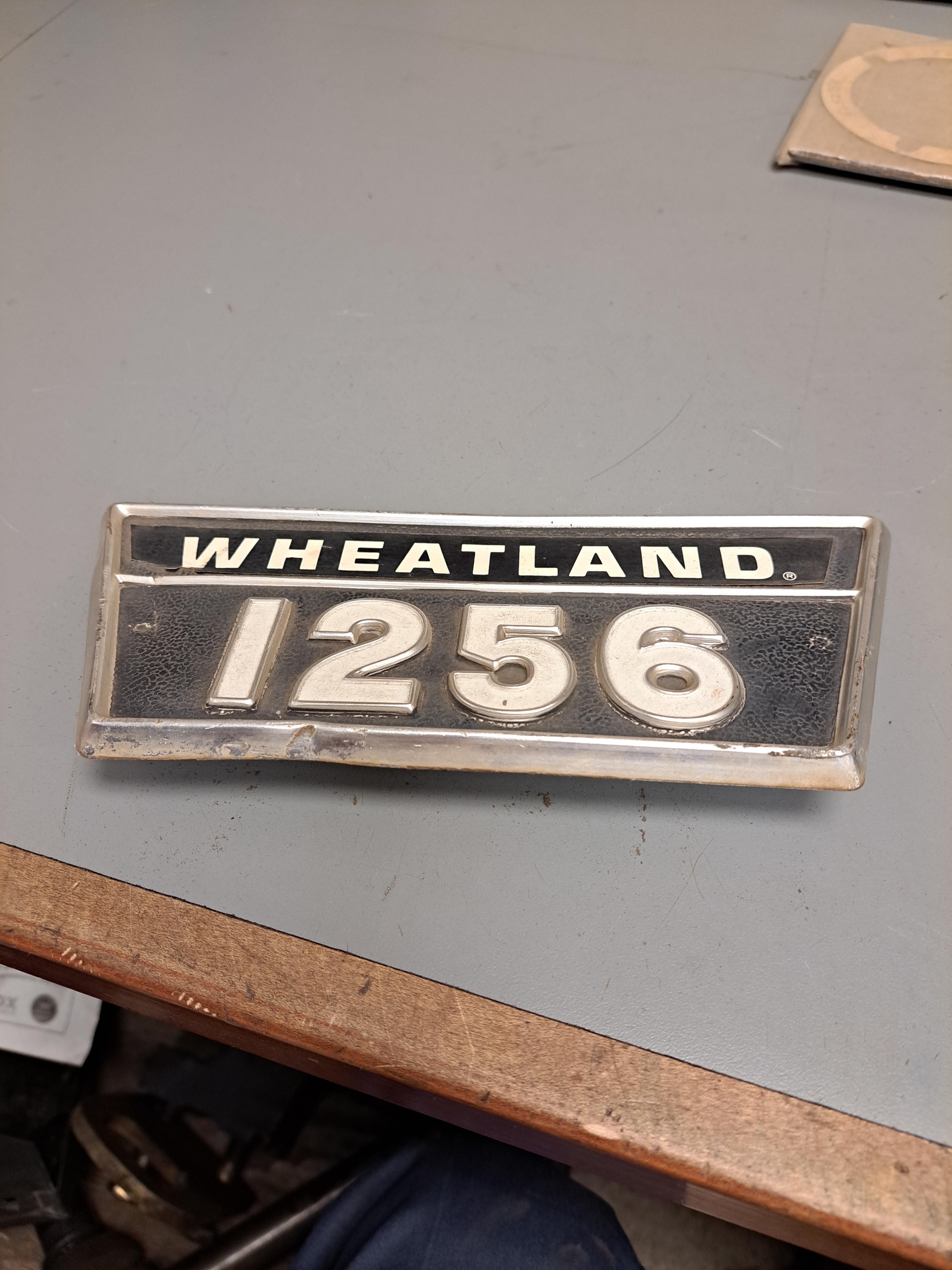 Ih 1256 wheatland emblem