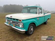 1965 FORD F100 RANGER VIN-F10DL645030