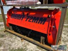 UNUSED DIGGIT 72MM FORESTRY DRUM MULCHER FOR SKID STEER