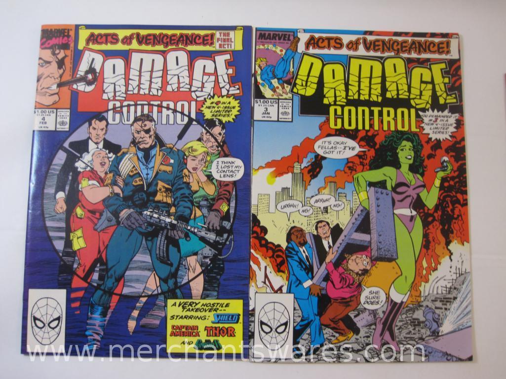 Seven Marvel Damage Control Comic Books Nos 2-4 and Damage Control Acts of Vengeance Nos 1-4, 11 oz