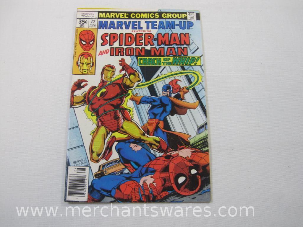 Marvel Team-Up Featuring Spider-Man Comics, Six Issues No. 67, 68, Mar, Apr, No. 70-73 June-Sept