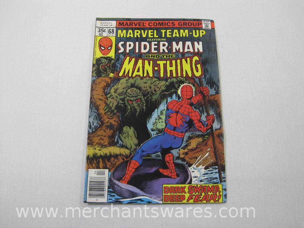 Marvel Team-Up Featuring Spider-Man Comics, Six Issues No. 67, 68, Mar, Apr, No. 70-73 June-Sept