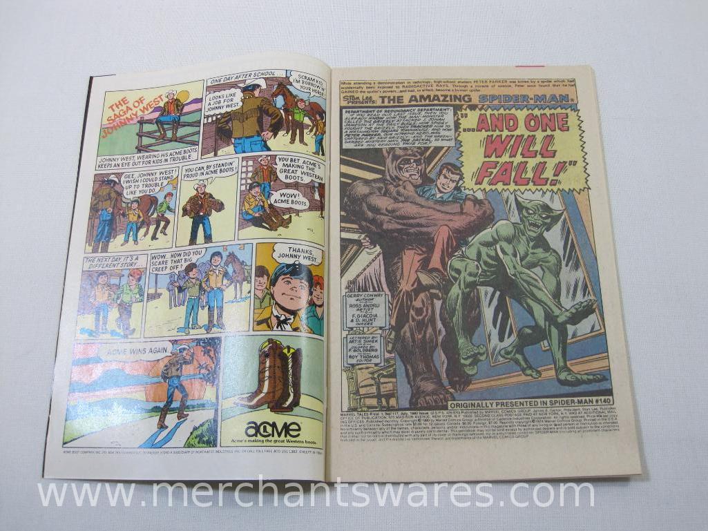 Seven Marvel Tales Starring: Spider-Man Comics Issues No. 112-118, Feb-Aug 1980, Marvel Comics