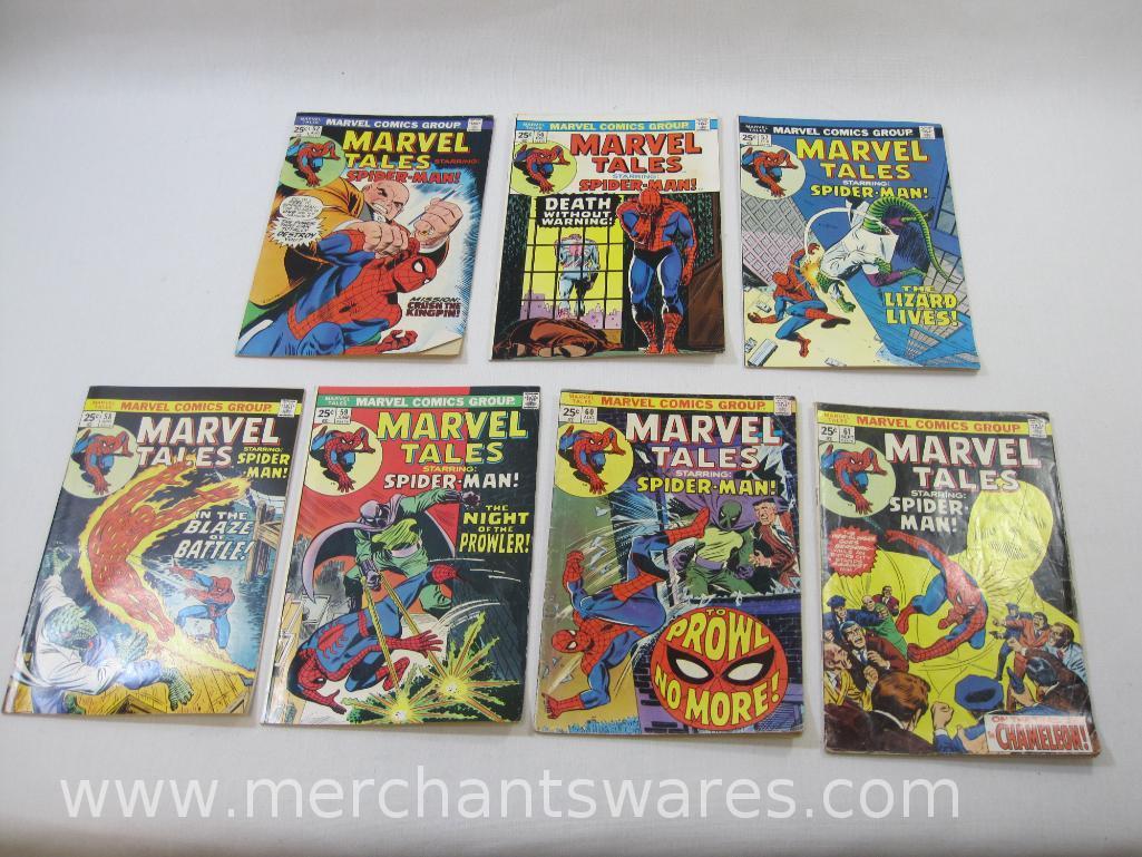 Seven Marvel Tales Starring: Spider-Man Comics Issues No. 52, 56-61, Aug, Dec-Sept 1974-75, Marvel